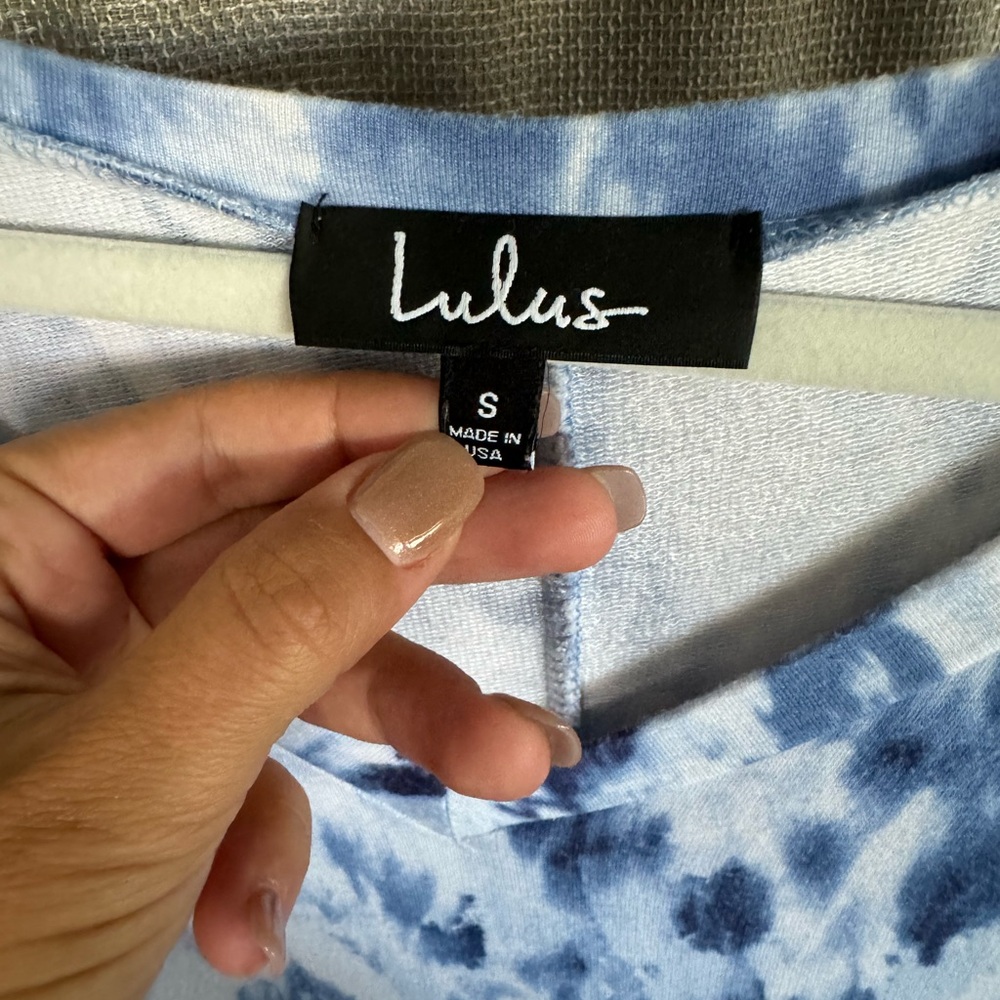 Blue Tie Dye Dress — LuLus — Small